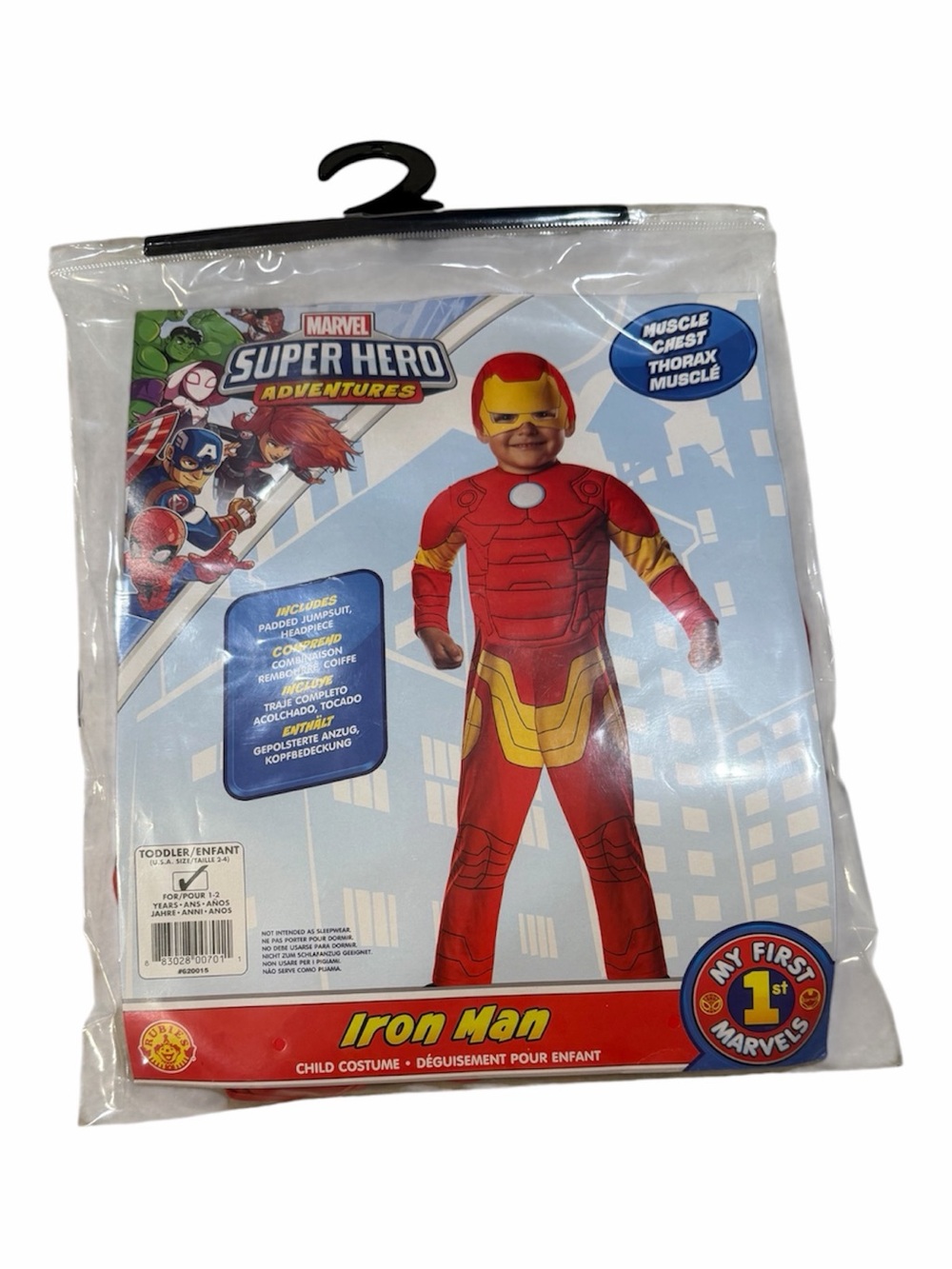 Rubie's Iron Man Kids Costume - Red & Gold Toddler 2-4